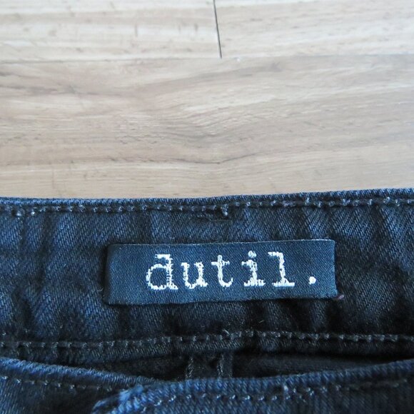 DUTIL High Rise Skinny Jeans in Black Overdye - Size 26 - Picture 13 of 13